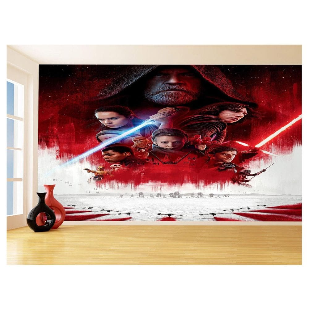 Papel De Parede 3D Star Wars Guerra Nas Estrelas 3,5M Stw13