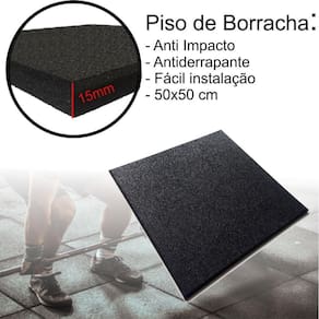 Piso emborrachado para aparelhos de academia 50x50