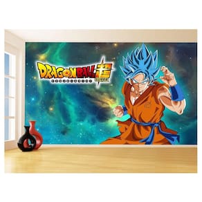 Papel De Parede 3D Dragon Ball Goku Vegeta Anime 3,5M Dbz07