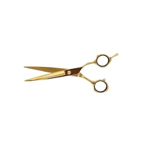 Tesoura fio laser salles profissional 6.5 dourada