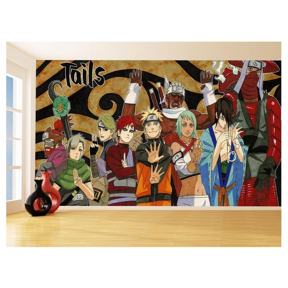 Papel De Parede Anime Naruto Mangá Desenho Art 3,5M Nrt24