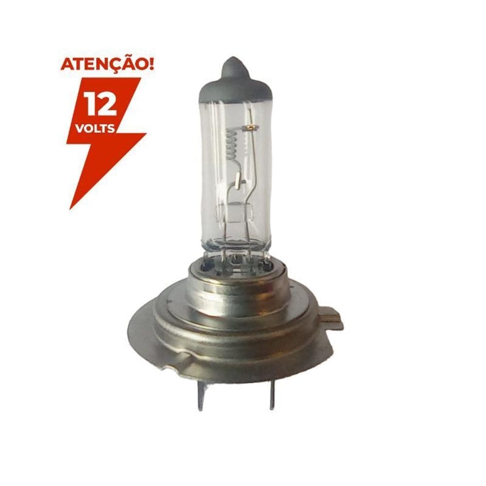 Lâmpada h7 halógena 12v - 55w px26d branca