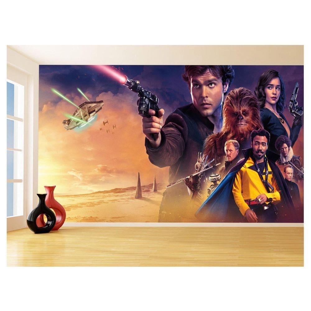 Papel De Parede 3D Star Wars Filme Naves Laser 3,5M Stw07