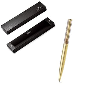 Caneta crown diamond ouro glitter - dourada