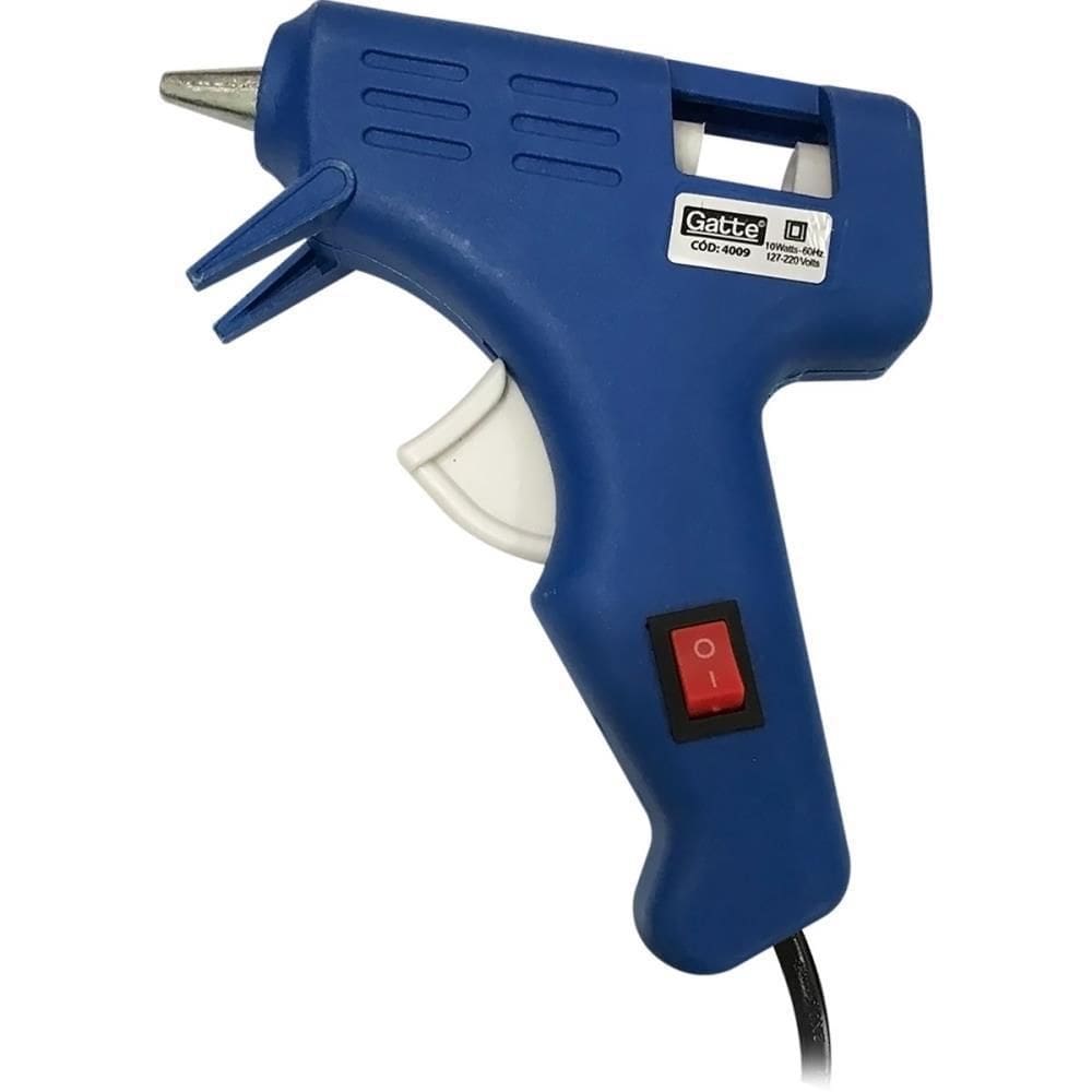 Ferramenta de aplicação de cola quente 10w pequena bivolt azul