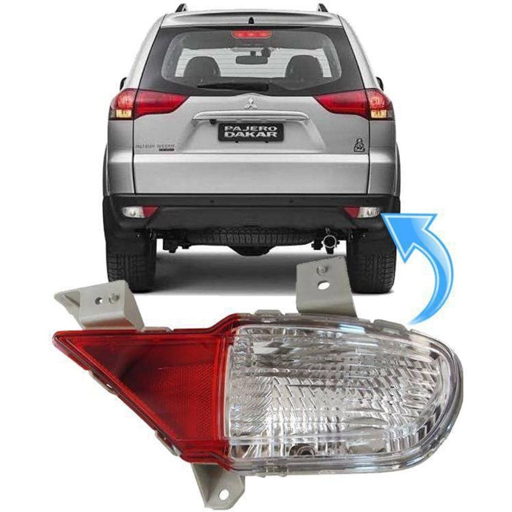 Lanterna neblina parachoque traseiro pajero 2009 2017