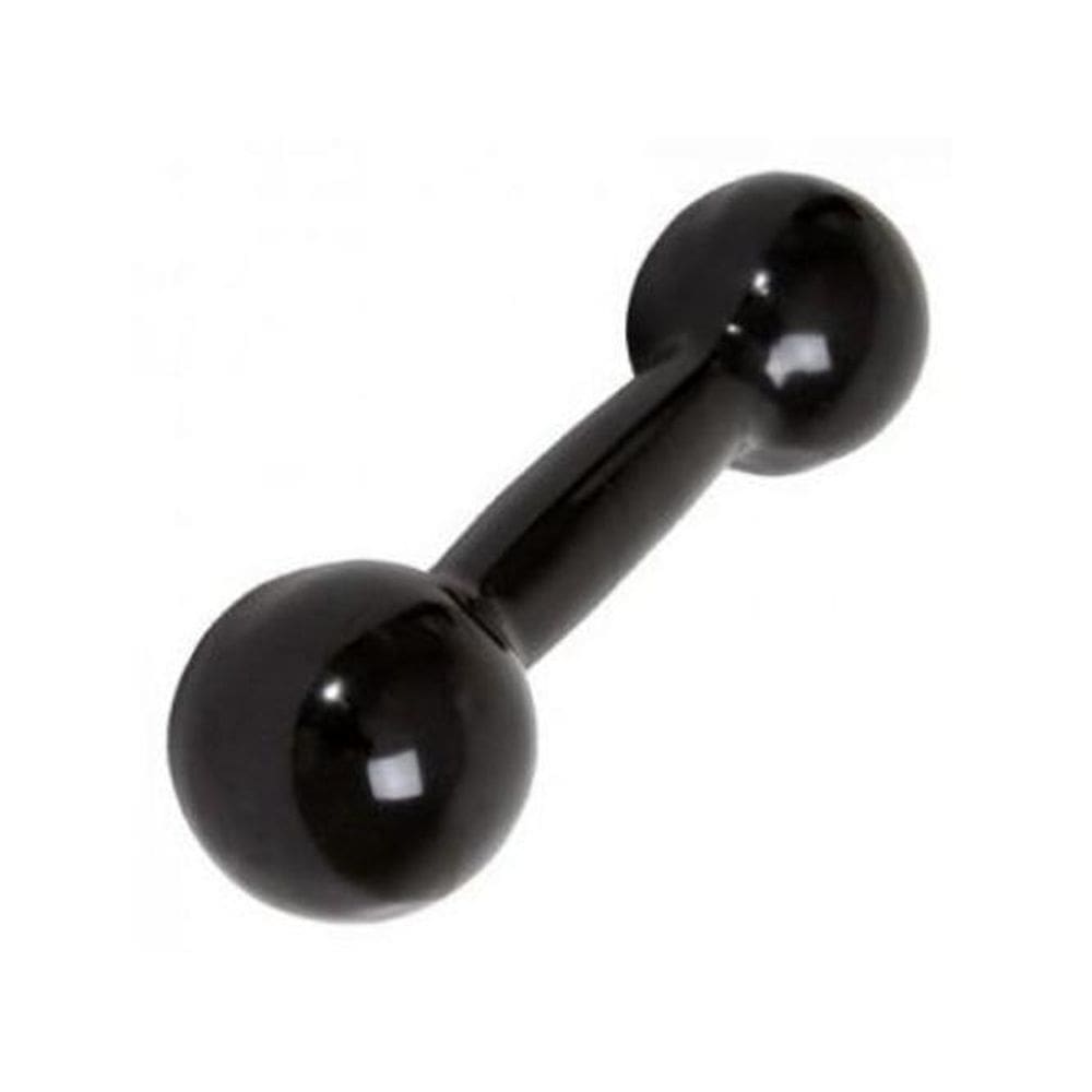 Halter redondo emborrachado 3kg preto