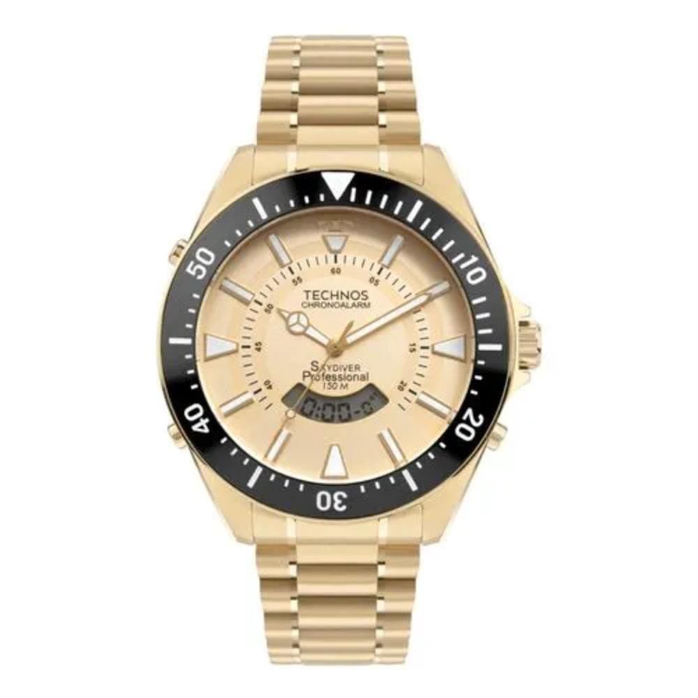 Relógio Technos Masculino Skydiver Dourado Wt2050Ak/1D