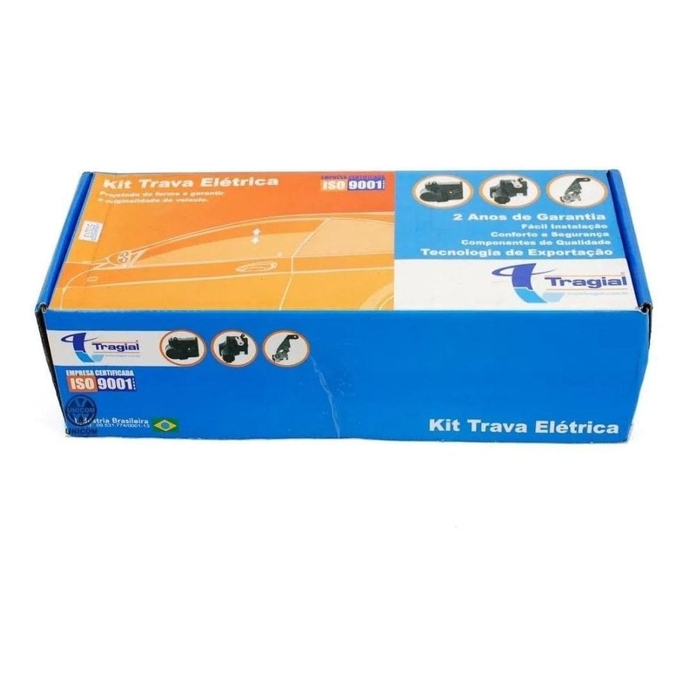 Kit trava elétrica fiat nova strada 2021 2 portas tragial