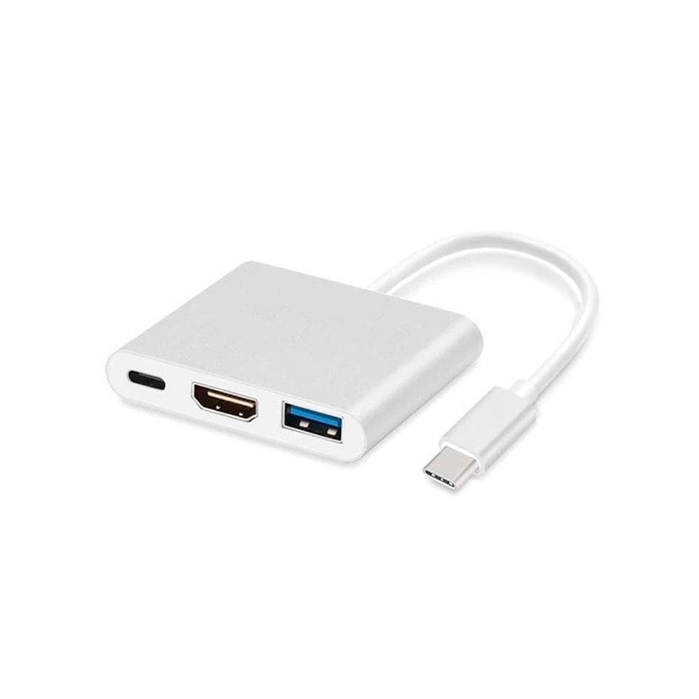 Cabo adaptador tipo-c para hdmi e usb 3.0