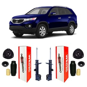 Par amortecedor + coxim dianteiro kia sorento 2.4 2010 11 12
