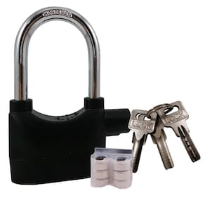 Cadeado com alarme sonoro moto/bike/mala/portão anti roubo