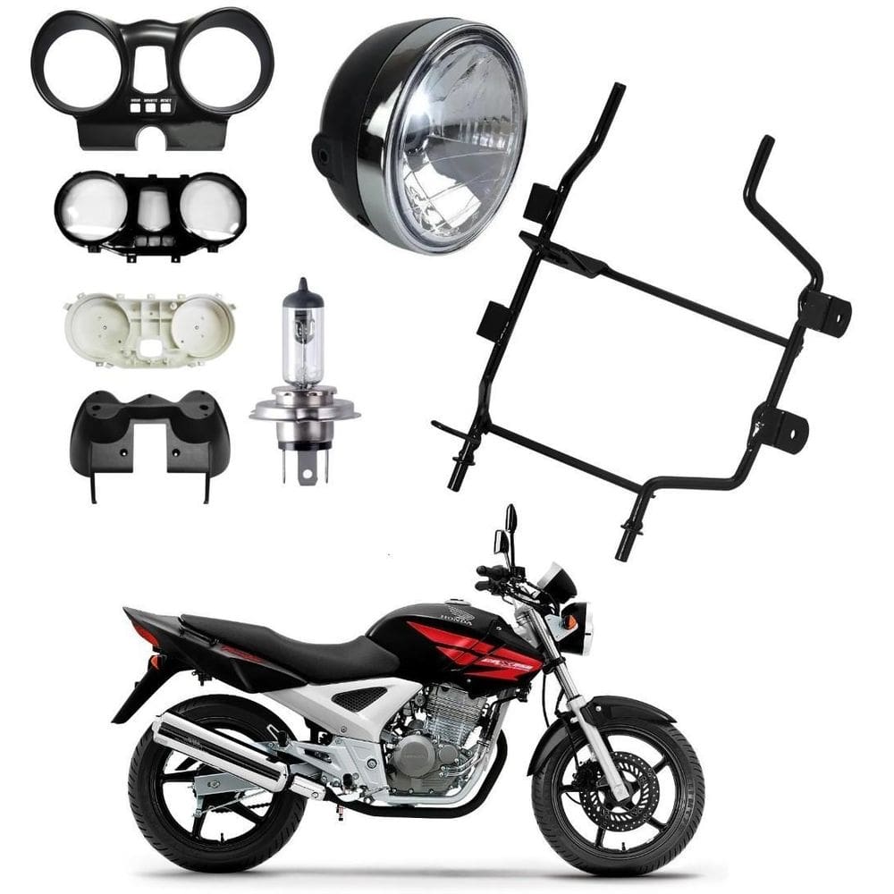 Farol lampada aranha carcaças painel preta twister ate 2008