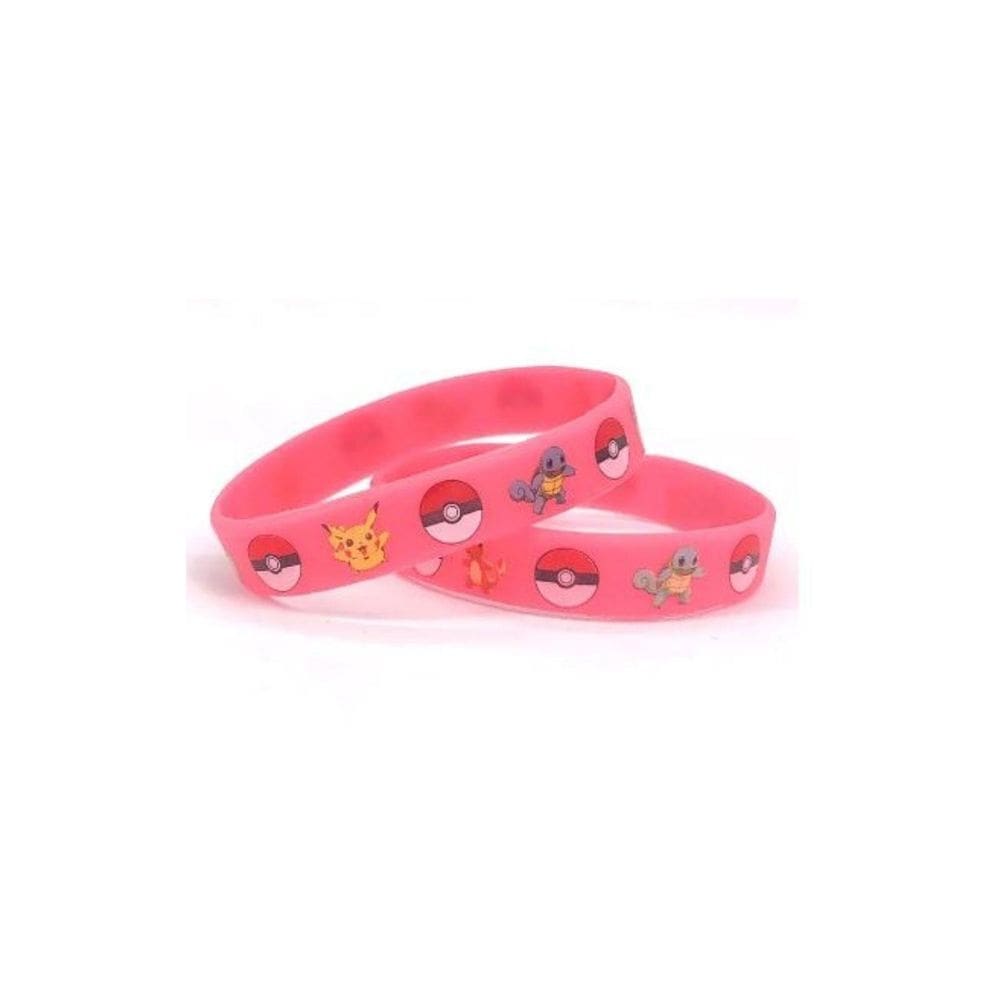 Pulseira pokémon luminosa pikachu e amigos 6,5cm infantil