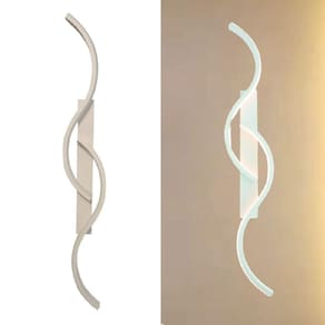 Arandela Luminária Parede 74Cm Minimalista Ondas Led 3000K