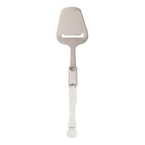 Espátula para queijo aço inox cabo bambu transparente 20cm