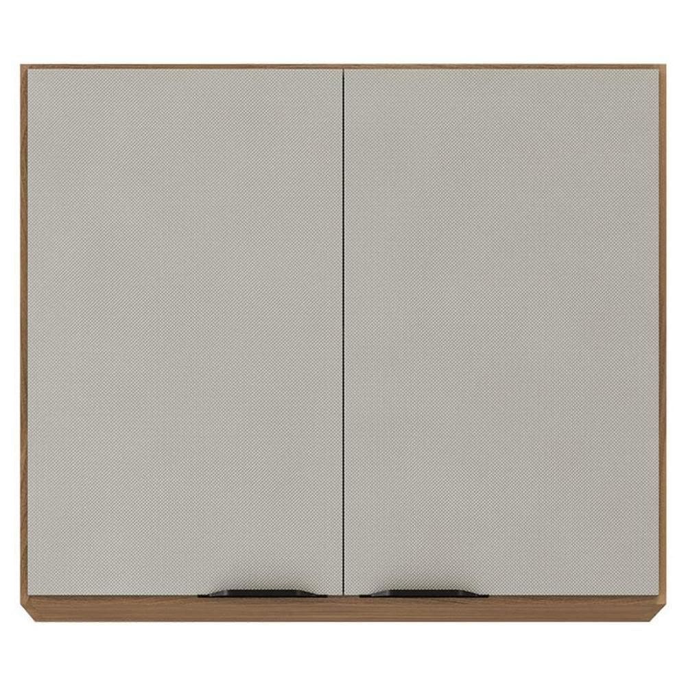 Armário Aéreo para Cozinha Firenze 2 Portas Amêndola Touch Nude Prime Tx - Demóbile