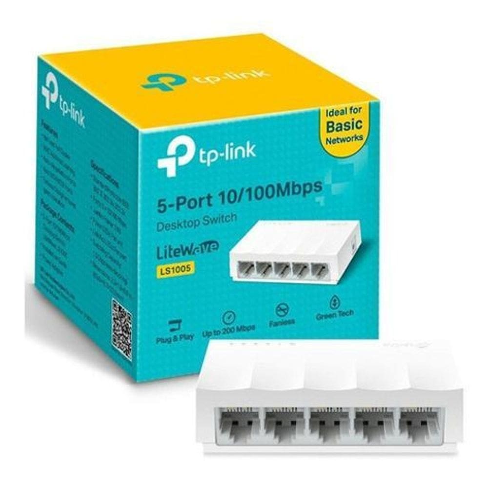 Switch tp-link 5 portas rj45 fast litewave ls1005