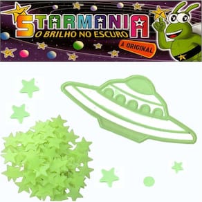 Kit estrelas ovini brilha escuro fluorescente 103un starmani
