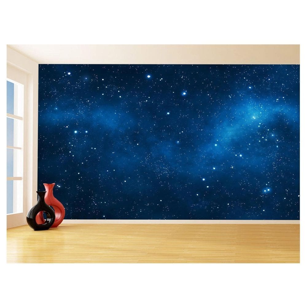 Papel De Parede 3D Espaço Estrelas Galáxia 3,5M Nsp122