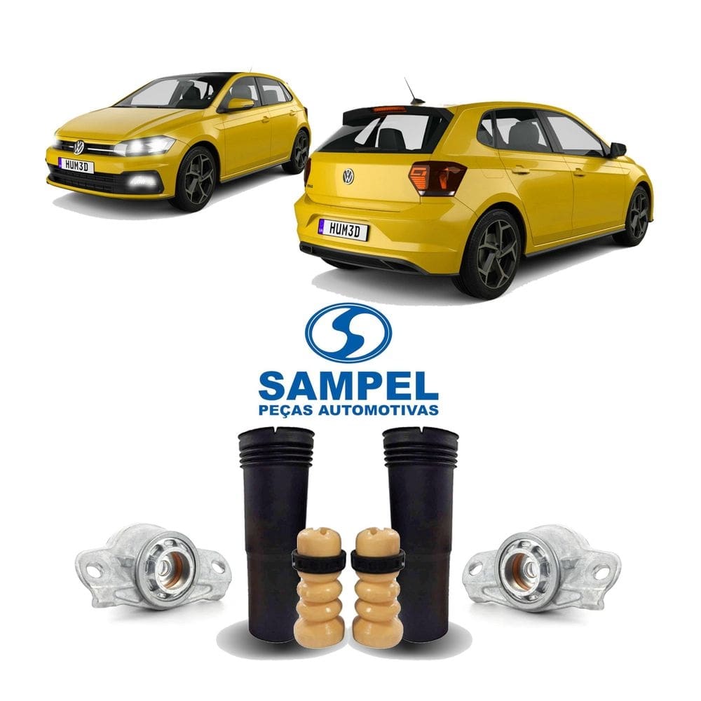 Kit coxim suspensão traseira volkswagen polo 2017 2018 2019