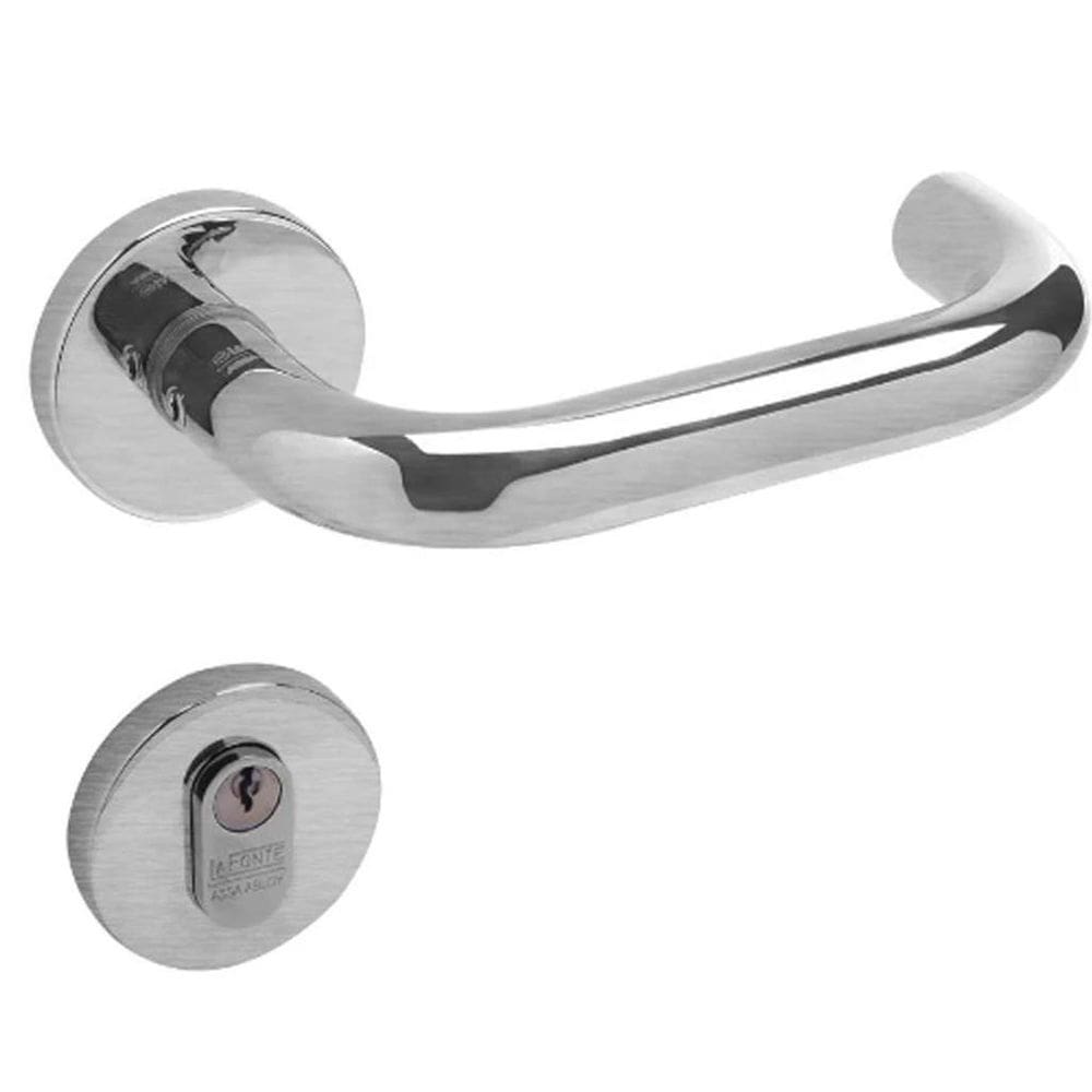 Fechadura externa 517 st2 55mm inox escovado la fonte
