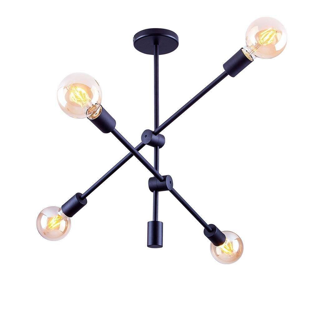 Lustre pendente luminária moderno sputnik circuit retro