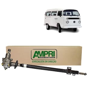 Cx Direcao Mecanica Nova Vw Kombi Carat/Kombi Standard - Todas 1997 A 2005 - Encaixe Do Volante Com Estriado