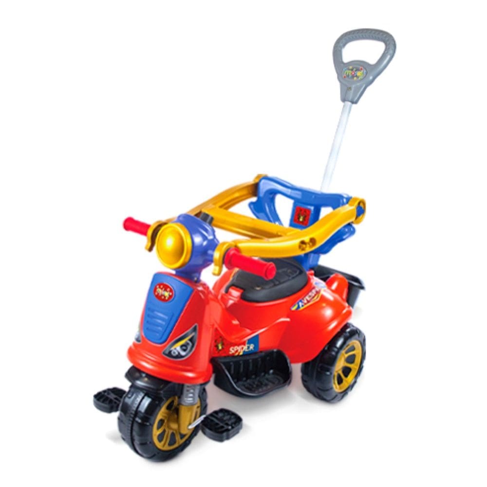 Triciclo Maral Spider com Empurrador aro protetor e pedal Até 25Kg