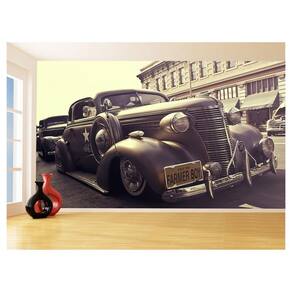 Papel De Parede 3D Carro Antigo Hot Rod Custom 3,5M Cxr128