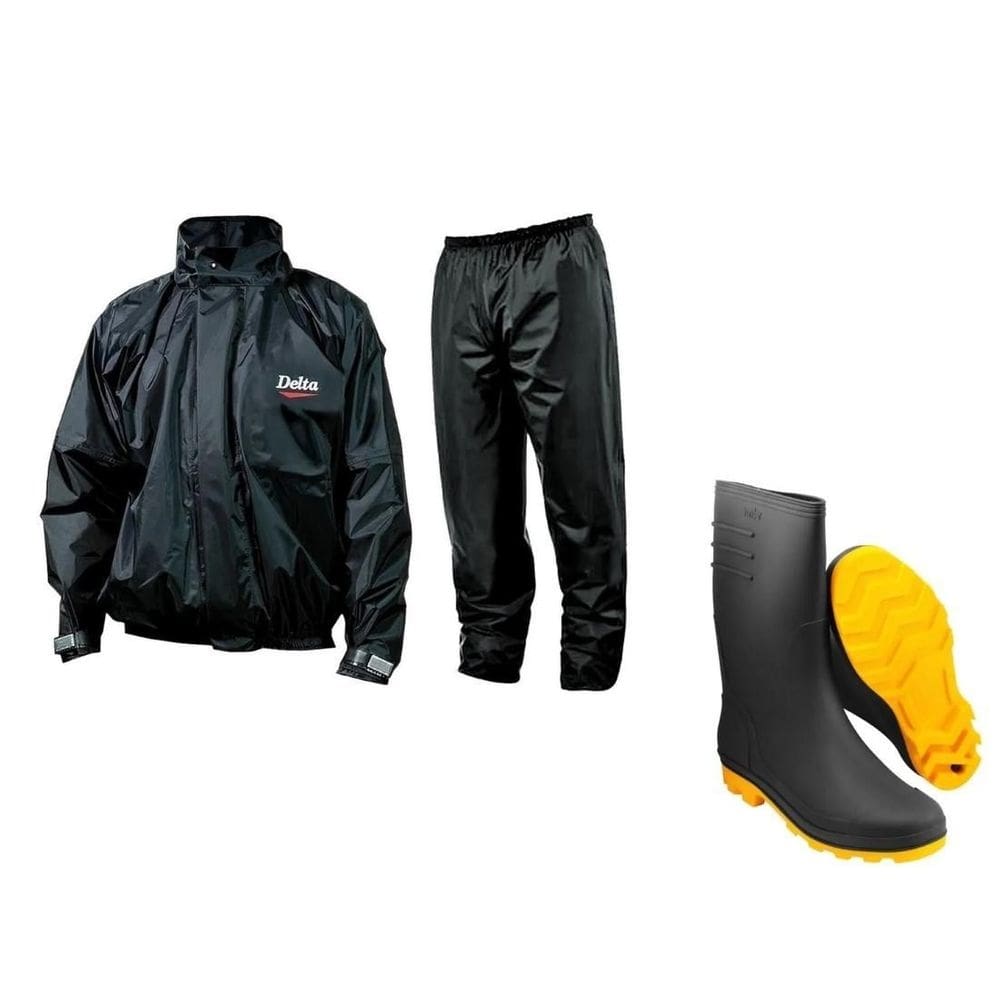 Capa de chuva delta nylon p bota vonder solado amarelo 39