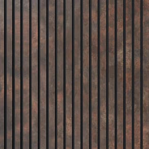 Painel Ripado Laminado Eva 10Cm Largura Cor Corten Linha