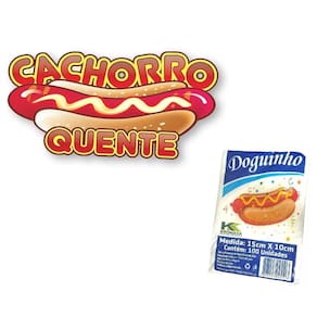 Kit Decoração Festa Painel +300 Sacos Cachorro Quente 15X10