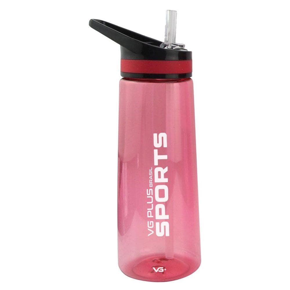 Garrafinha Squeeze Aerobic Plástico com Bico 900ml Academia Vg+ Vermelho