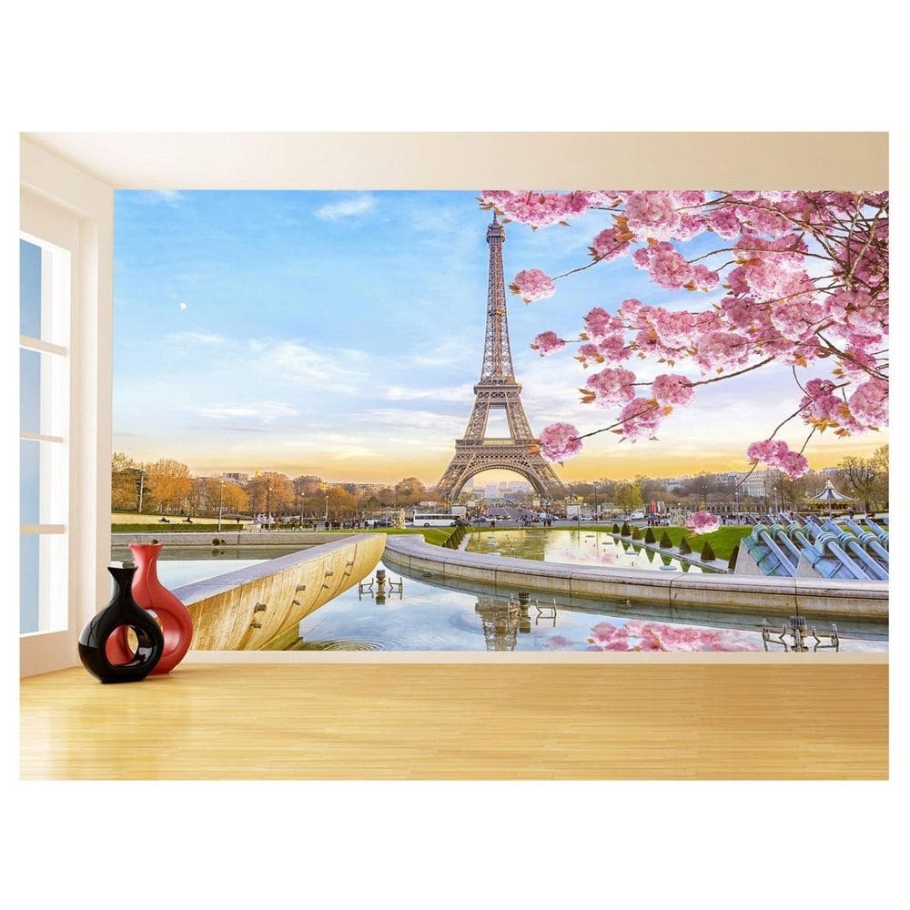 Papel De Parede Cidade Paris Torre Eiffel Sol 3,5M Ncd323