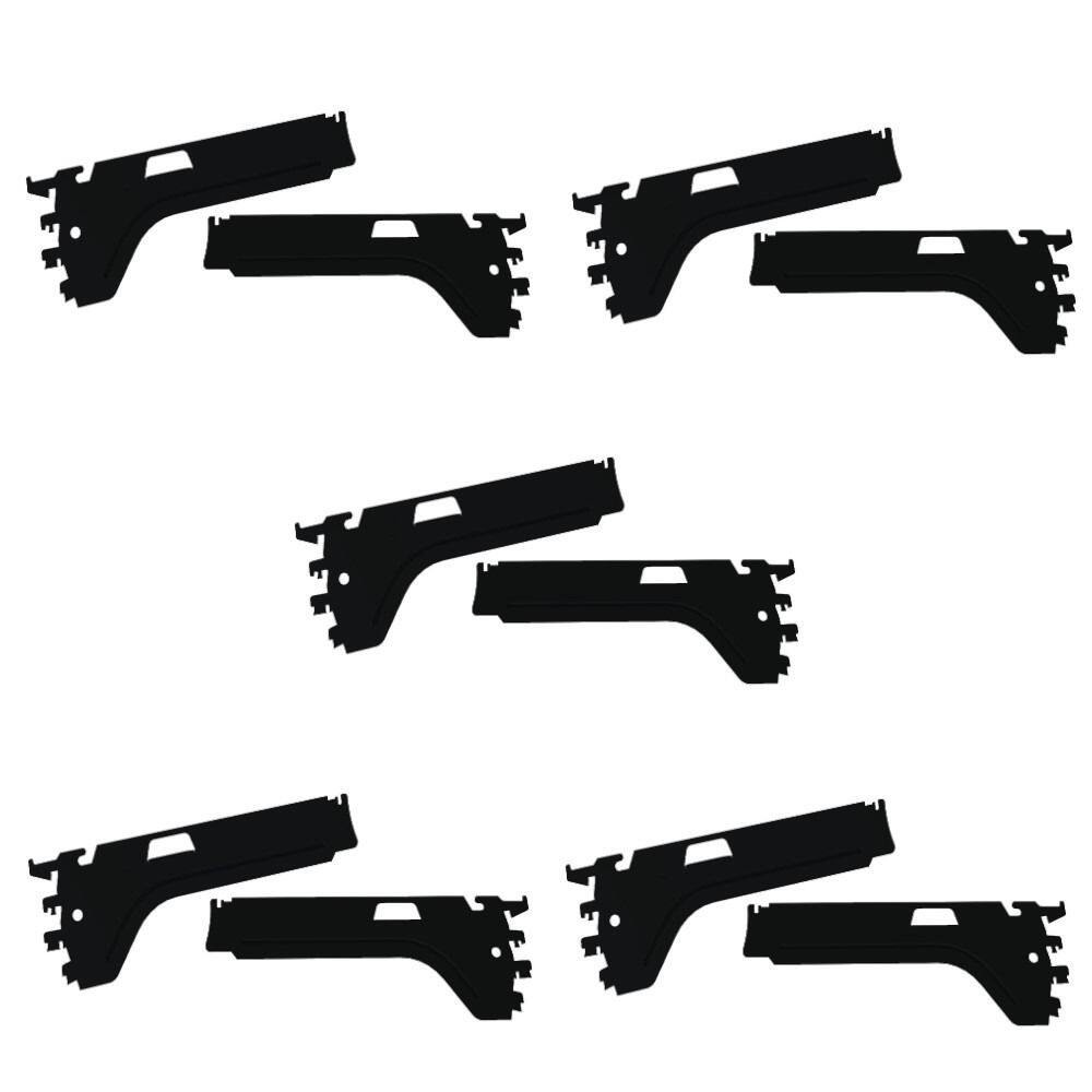 Suporte Bandeja FIT SLG 0,30 Preto CH16 KIT 5 Pares