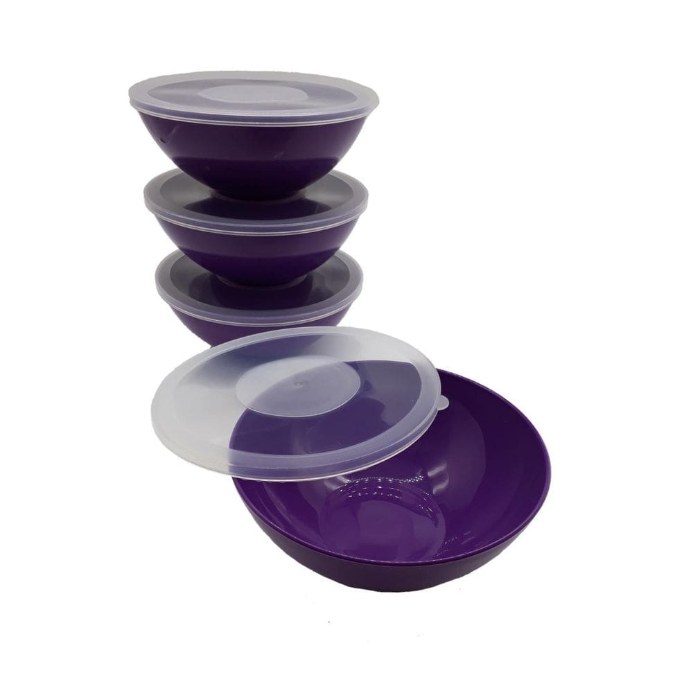 1 pote redondo com tampa marmita sobremesa 600 ml roxo