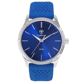 Relógio masculino tuguir analógico tg159 - prata e azul
