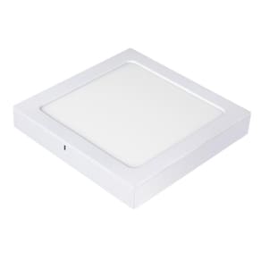 Painel plafon led embutir sobrepor quadrado 298mm 20w branco