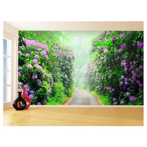Papel De Parede 3D Estrada Caminho Paisagem 3,5M Nes126
