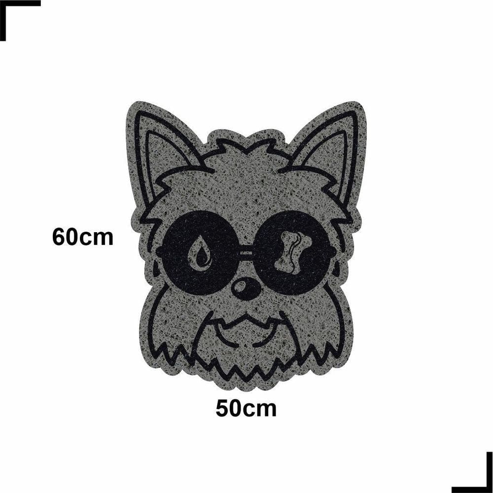 Tapete pet cachorro yorkshire comedouro agua 50x60 higienico