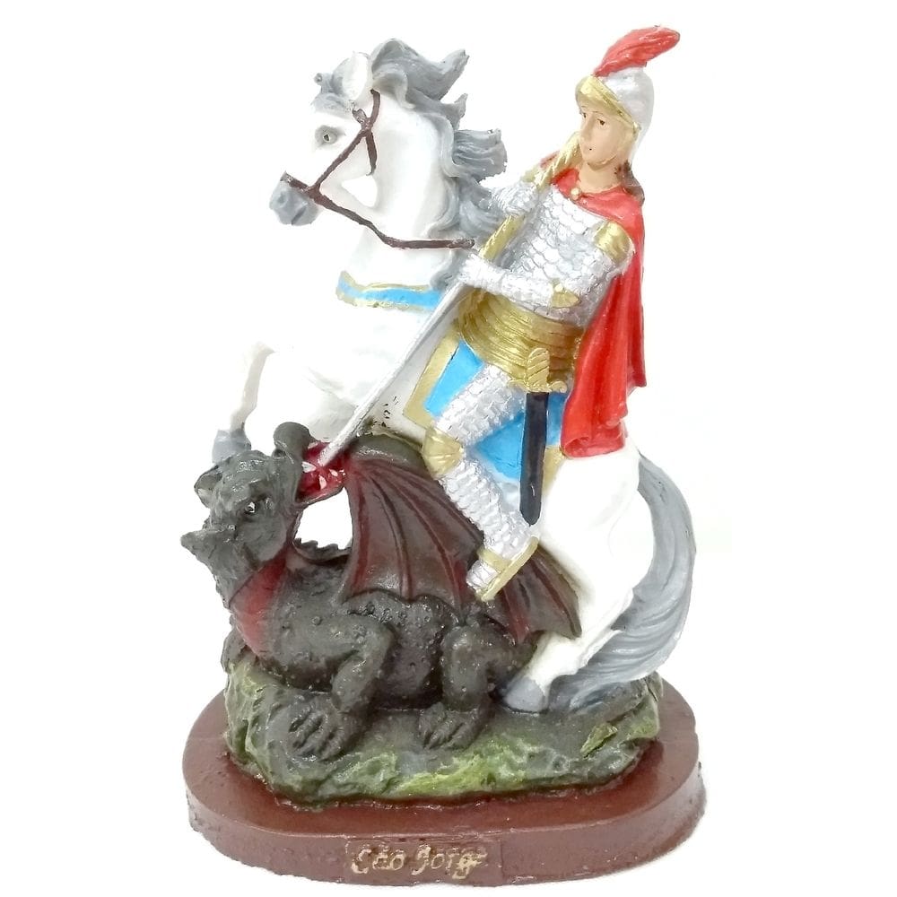 Imagem de são jorge resina 15 cm