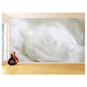 Papel De Parede 3D Floral Textura Sala Flores 3,5M Xfl252