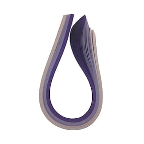 100 papel para quilling - tons roxo