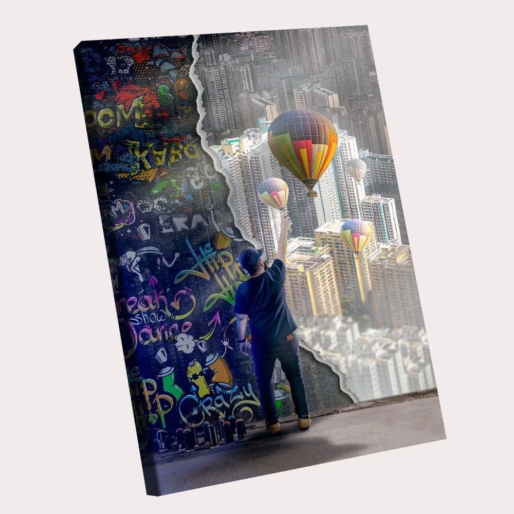 Quadro Grafite Balão -- Br Artes