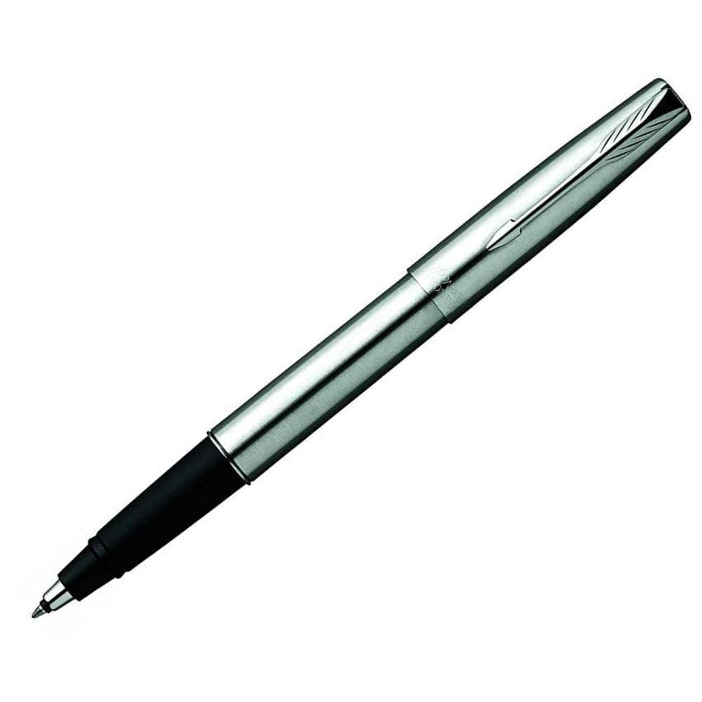 Caneta rollerball parker frontier aço com cromado