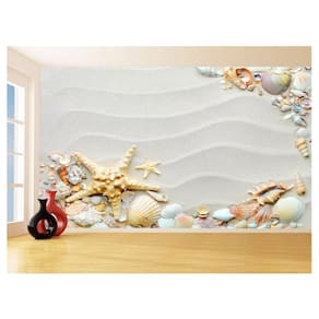 Papel Para Piso De Porcelanato Liquido Praia 3,5M Flr43