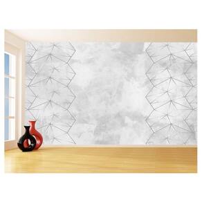 Papel De Parede Concreto Queimado Listra Risco 3,5M Kkt58