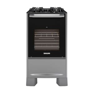 Fogão Best Glass 4 queimadores Prata FGVBG410PRIX Suggar