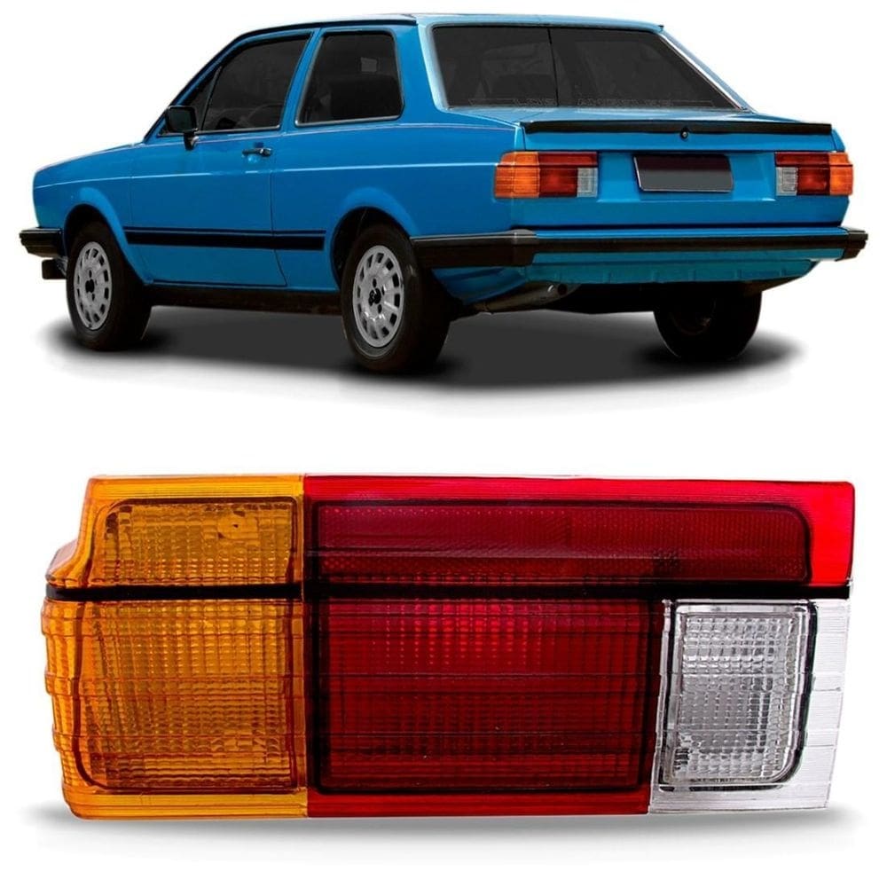Sinaleira traseira voyage 1982 83 1984 âmbar com friso preto